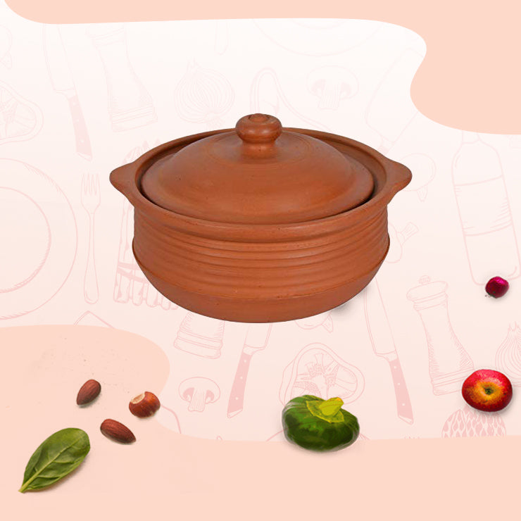 Clay Pot for Cooking With Lid Earthen Cooking Pot 5 Liters -  Finland