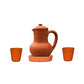 Terracotta Water jug with Glass - 67.6oz