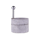 Black stone Handmade Stone Mill/Grinder (Dia - 7 inch)