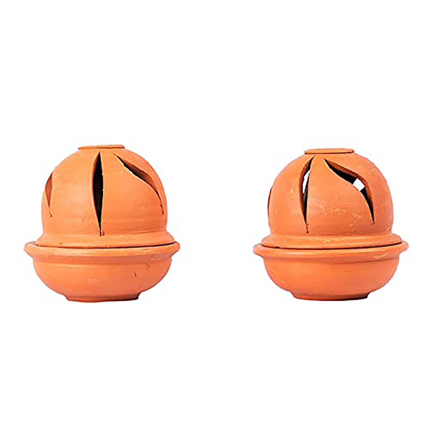 Earthen Clay  Diyas with Lid (2 Quantity)